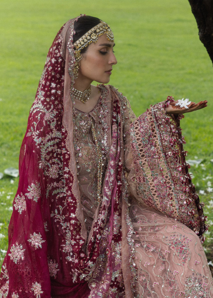Hussain Rehar Festive Embroidered Net Unstitched 3Pc Suit - GULRUKH