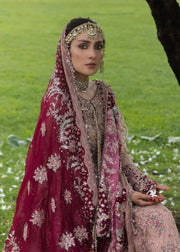 Hussain Rehar Festive Embroidered Net Unstitched 3Pc Suit - GULRUKH