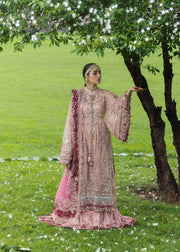 Hussain Rehar Festive Embroidered Net Unstitched 3Pc Suit - GULRUKH