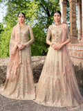 Ramsha Luxury Wedding Handmade Embroidered Net 3 Piece Suit H-202
