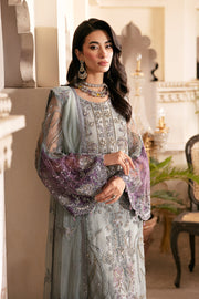 Ramsha Luxury Wedding Handmade Embroidered Net 3 Piece Suit H-301