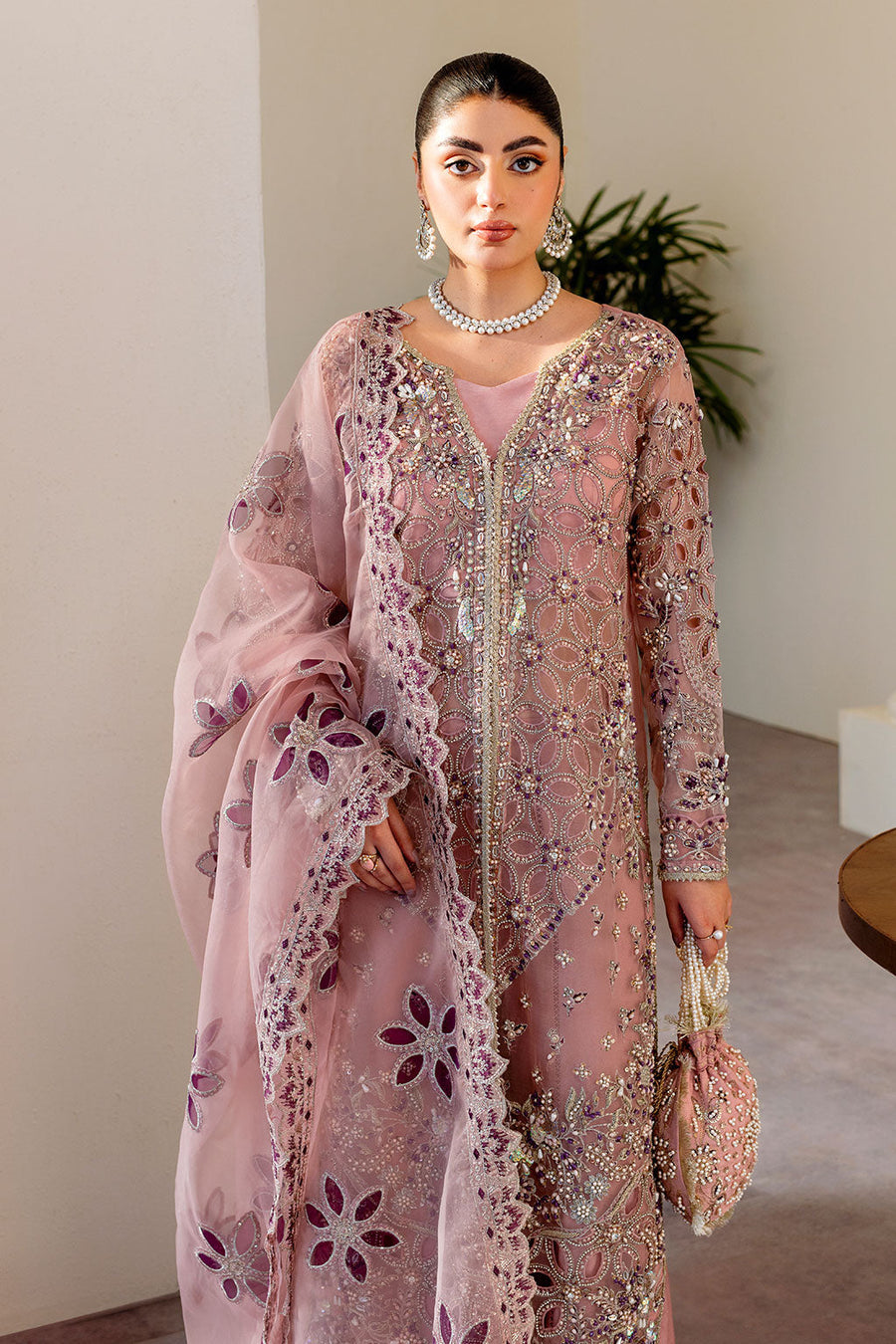 Ramsha Luxury Wedding Formals Unstitched Embroidered 3Pc Suit H-501