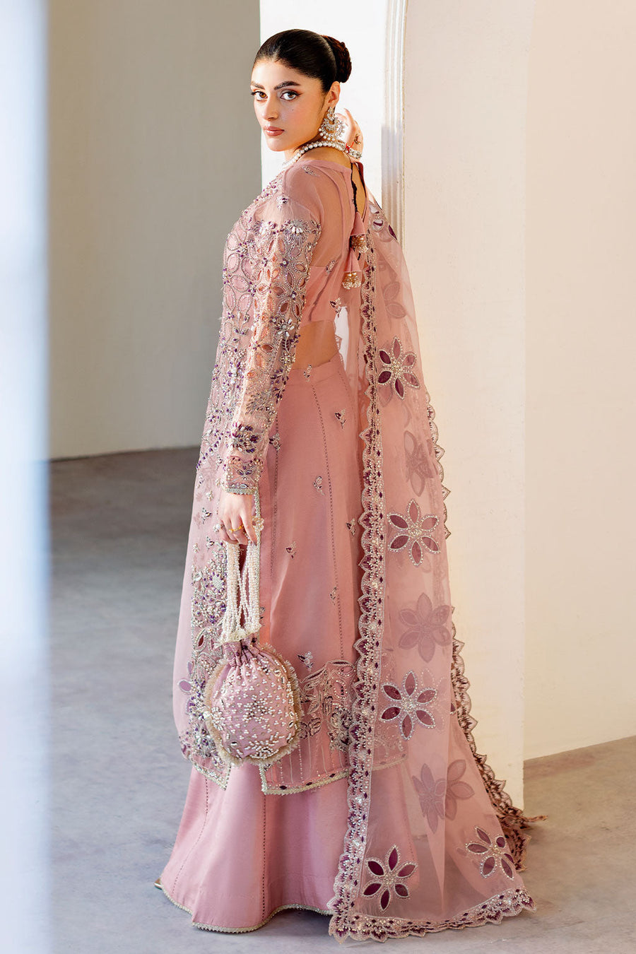 Ramsha Luxury Wedding Formals Unstitched Embroidered 3Pc Suit H-501