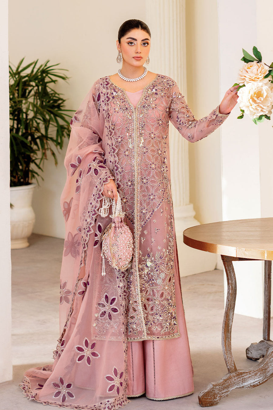 Ramsha Luxury Wedding Formals Unstitched Embroidered 3Pc Suit H-501