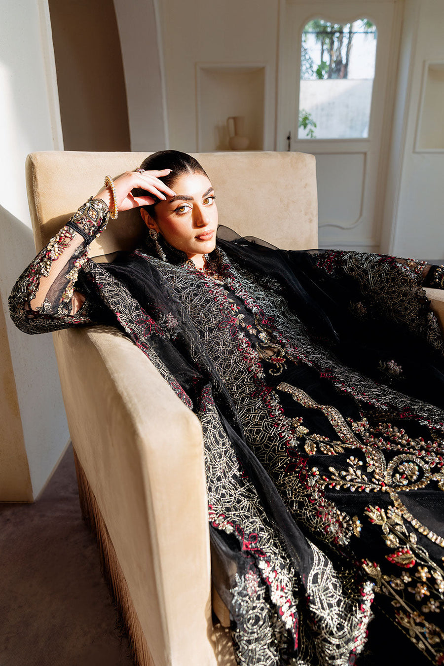 Ramsha Luxury Wedding Formals Unstitched Embroidered 3Pc Suit H-503
