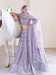 Ramsha Luxury Wedding Formals Unstitched Embroidered 3Pc Suit H-505