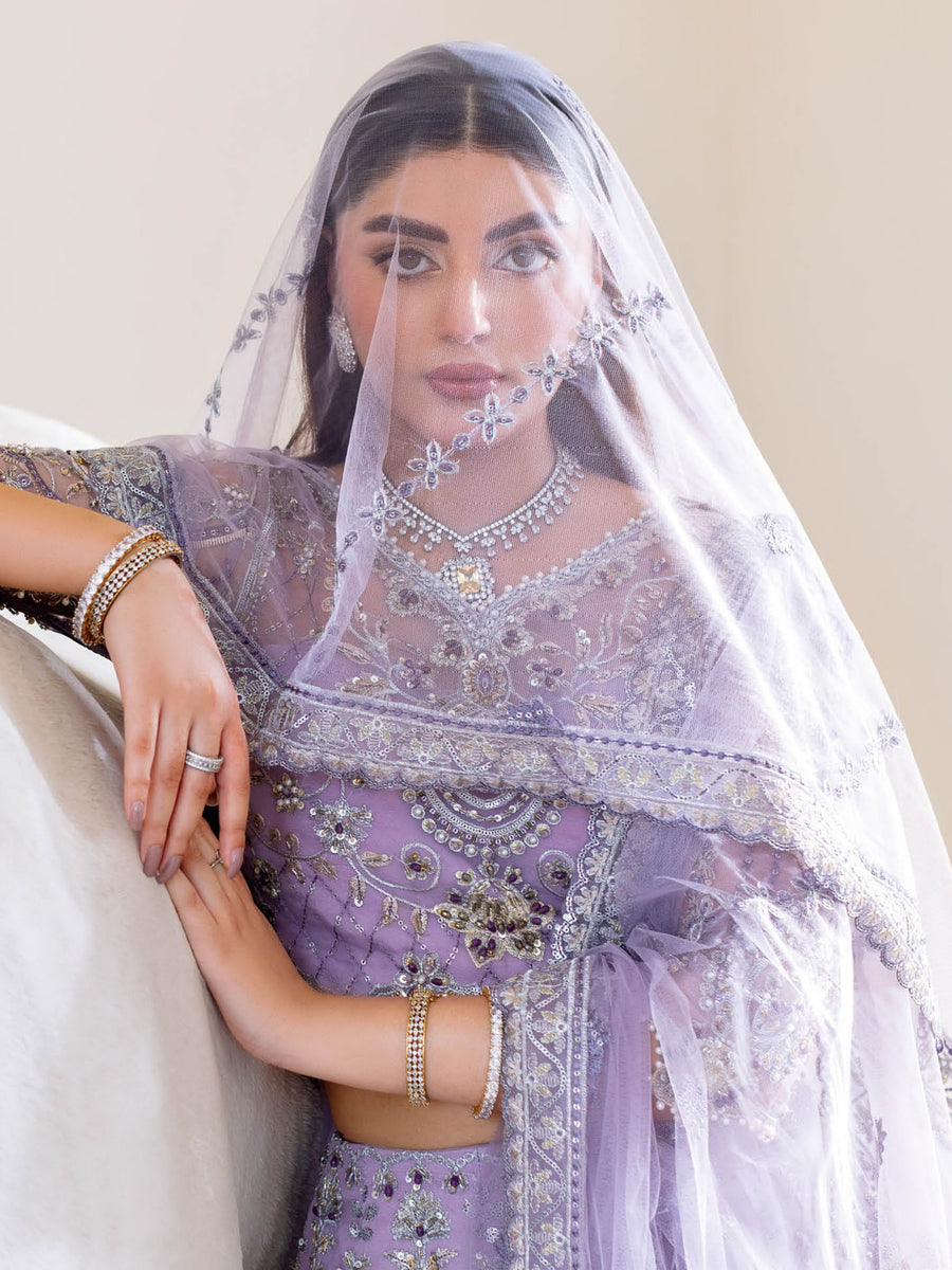 Ramsha Luxury Wedding Formals Unstitched Embroidered 3Pc Suit H-505