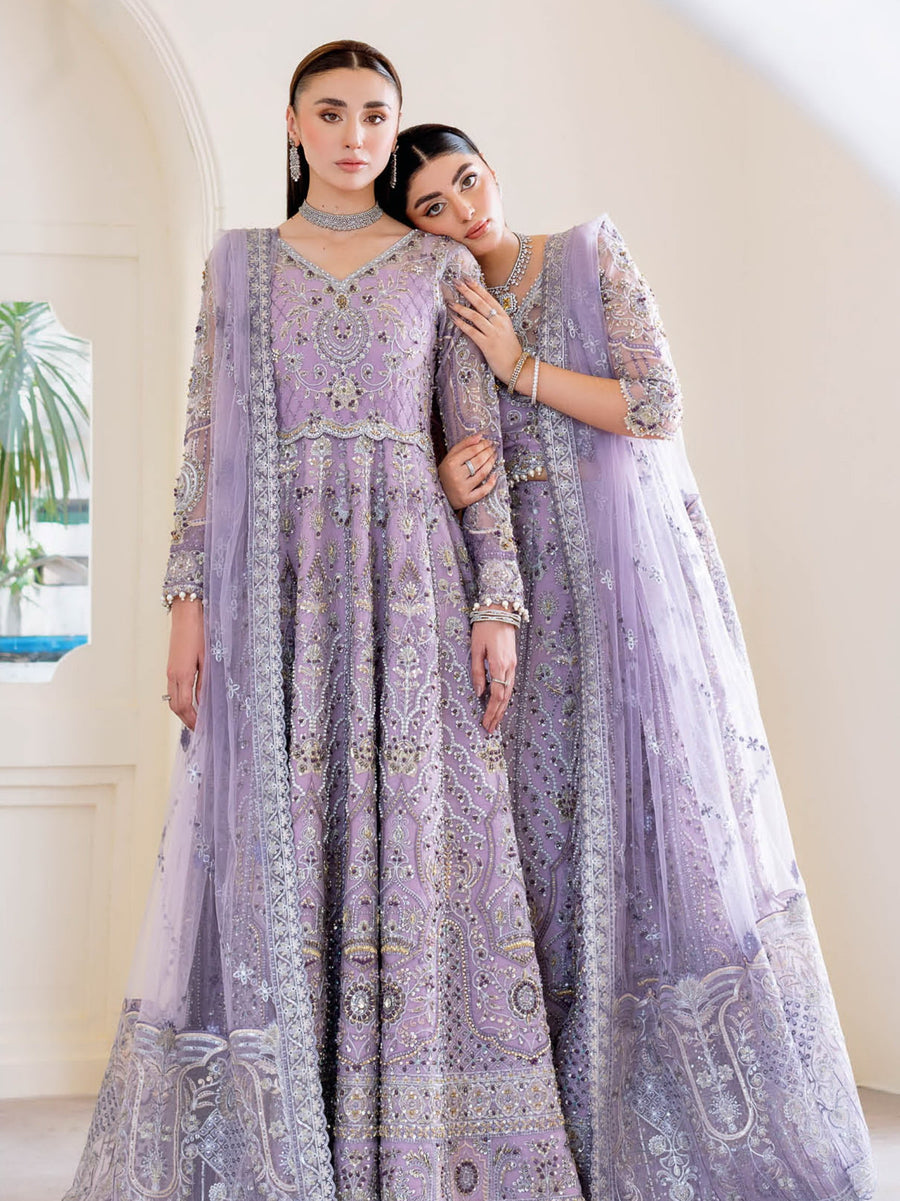 Ramsha Luxury Wedding Formals Unstitched Embroidered 3Pc Suit H-505