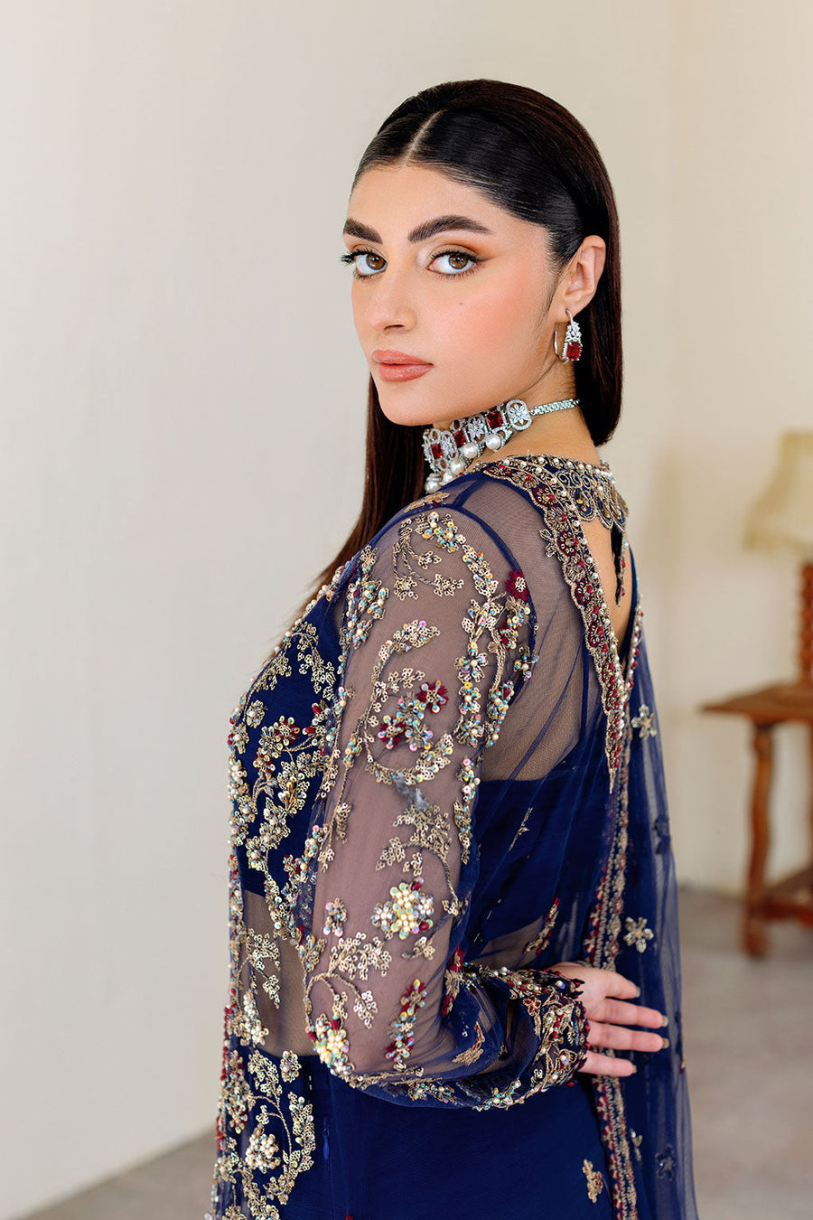 Ramsha Luxury Wedding Formals Unstitched Embroidered 3Pc Suit H-507