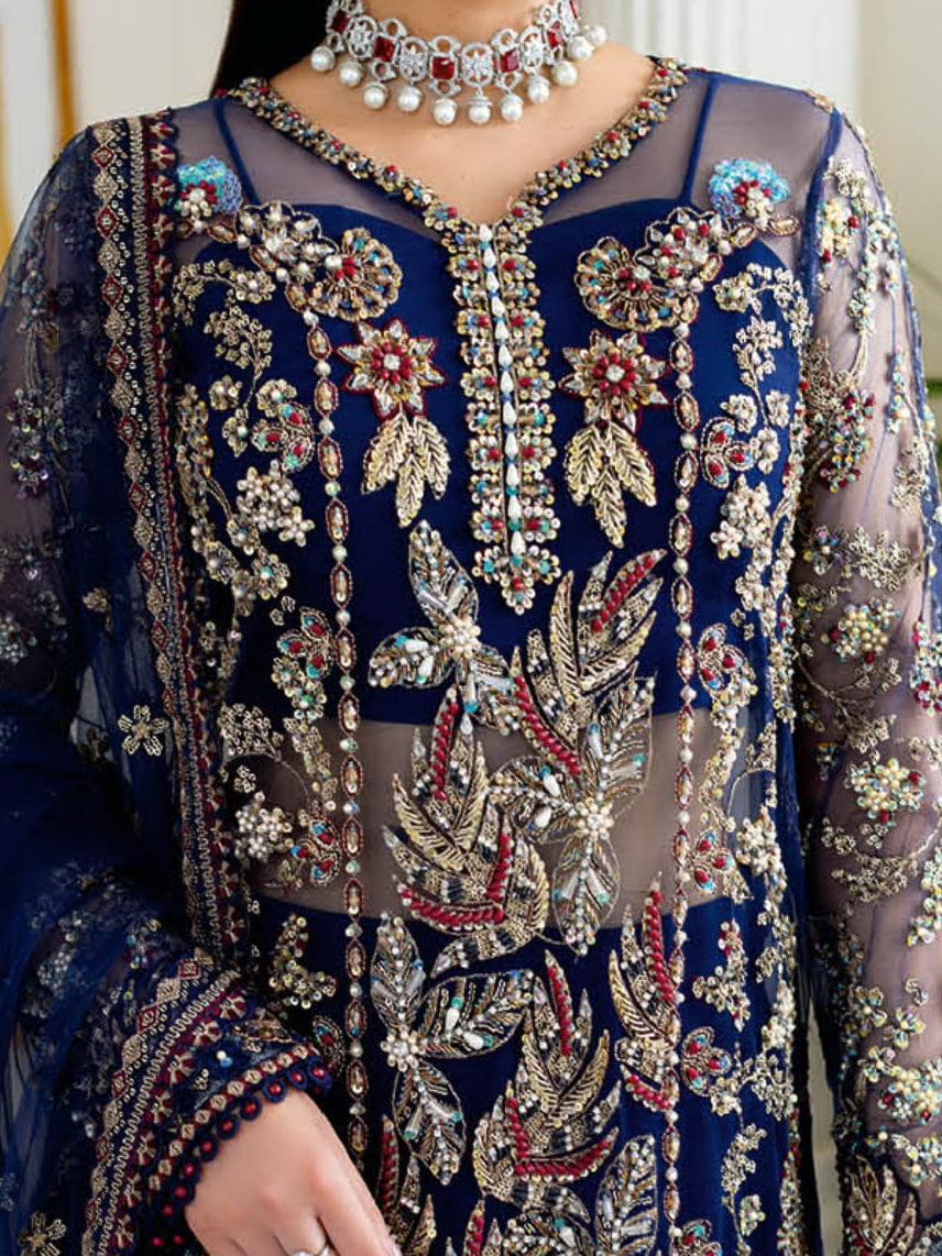 Ramsha Luxury Wedding Formals Unstitched Embroidered 3Pc Suit H-507