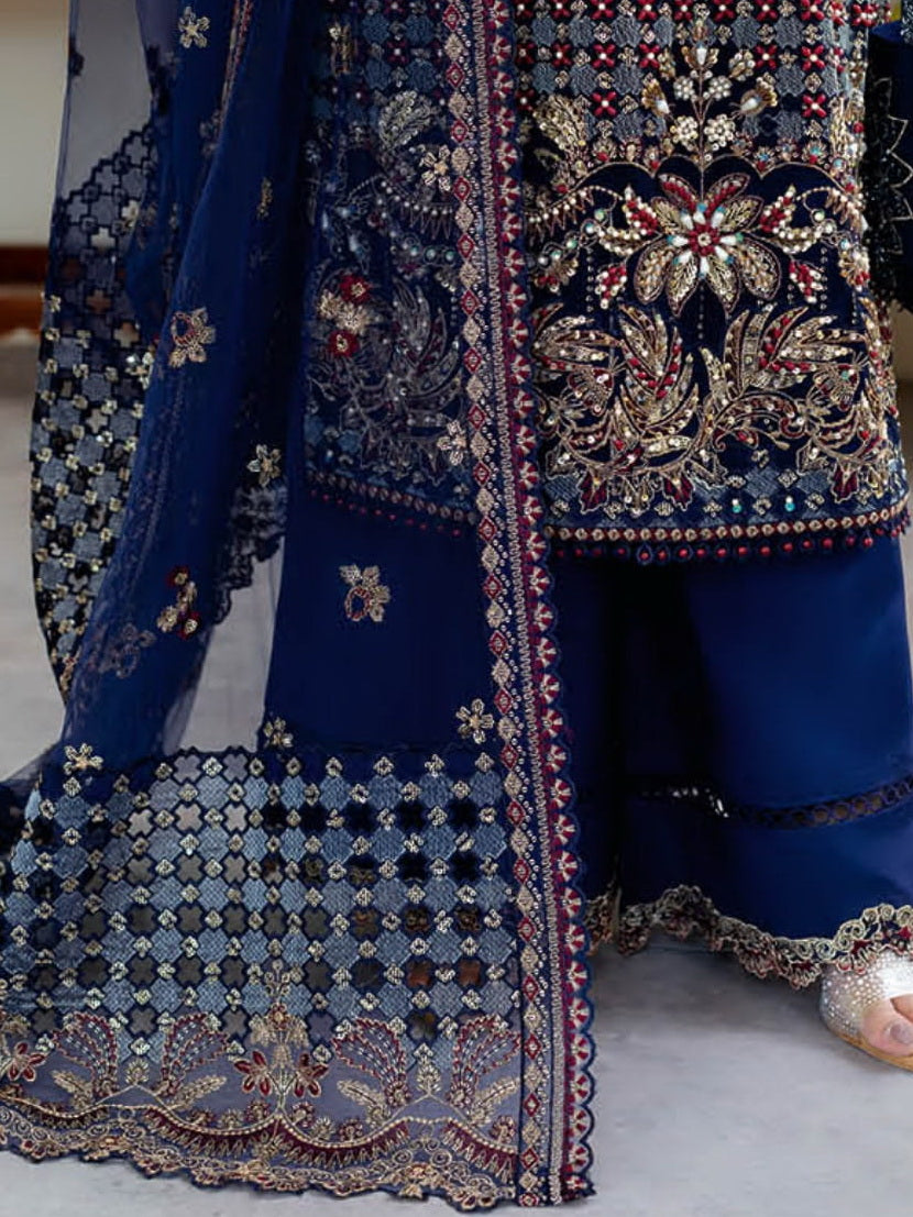 Ramsha Luxury Wedding Formals Unstitched Embroidered 3Pc Suit H-507