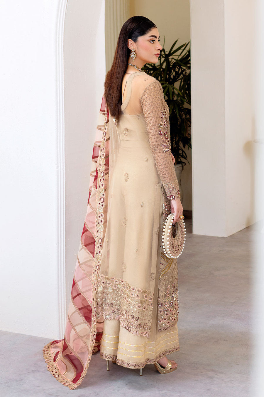 Ramsha Luxury Wedding Formals Unstitched Embroidered 3Pc Suit H-508