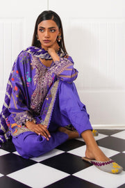 Sana Safinaz Mahay Embroidered Lawn Unstitched 3Pc Suit H231-001B-Cl