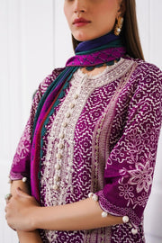 Sana Safinaz Mahay Embroidered Lawn Unstitched 3Pc Suit H231-003B-Cl