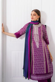 Sana Safinaz Mahay Embroidered Lawn Unstitched 3Pc Suit H231-003B-Cl