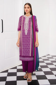 Sana Safinaz Mahay Embroidered Lawn Unstitched 3Pc Suit H231-003B-Cl