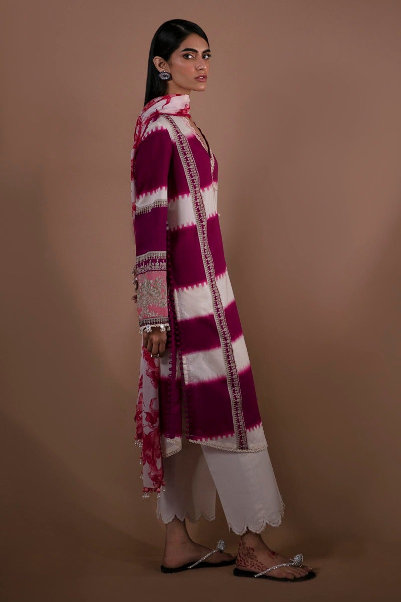 Sana Safinaz Mahay Embroidered Lawn Unstitched 2Pc Suit H231-004A-Bl