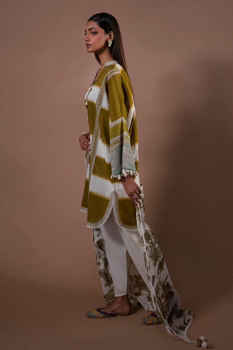 Sana Safinaz Mahay Embroidered Lawn Unstitched 2Pc Suit H231-004B-Bl