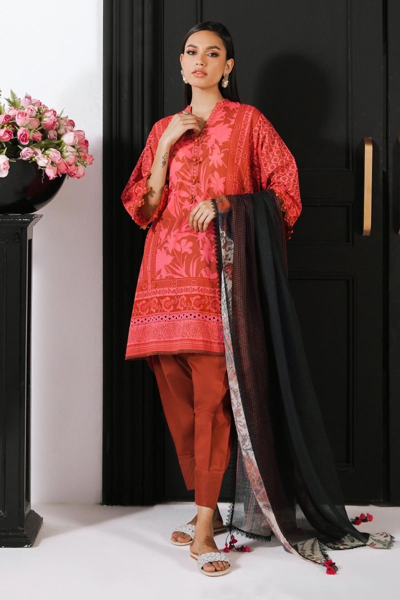 Sana Safinaz Mahay Printed Lawn Unstitched 3Pc Suit H231-005A-AG