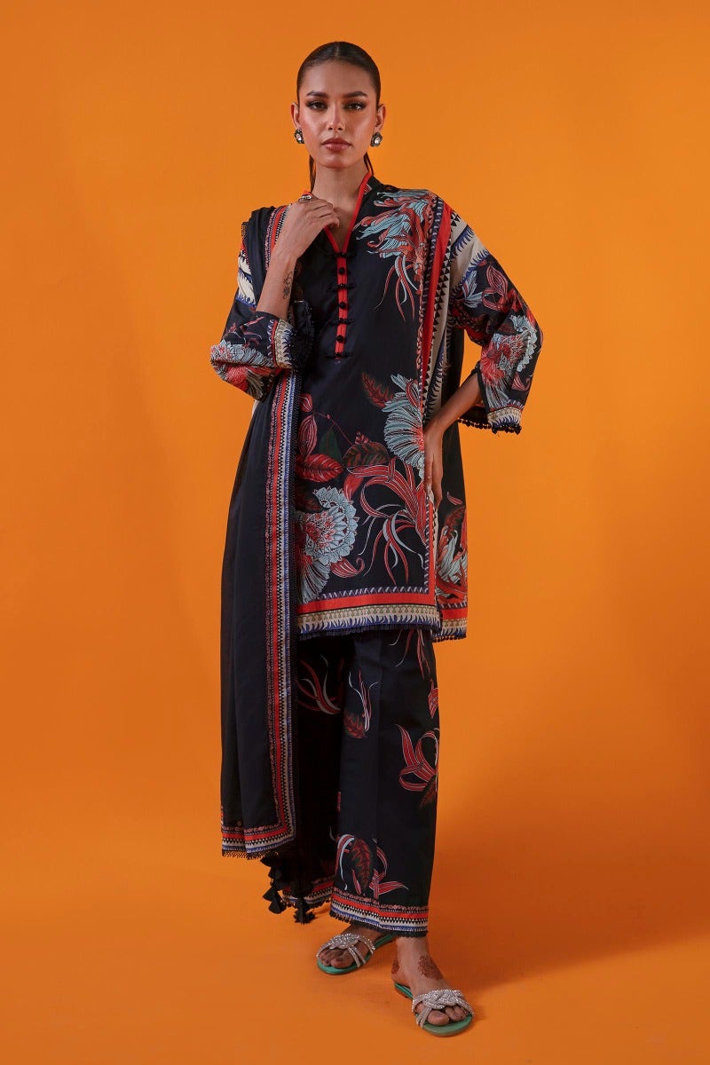 Sana Safinaz Mahay Printed Lawn Unstitched 3Pc Suit H231-006A-AG