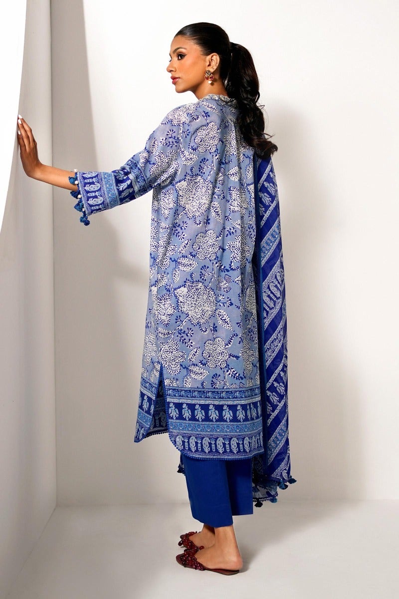 Sana Safinaz Mahay Embroidered Lawn Unstitched 3Pc Suit H231-008A-Cl