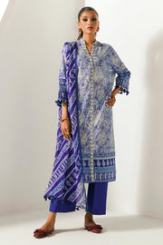 Sana Safinaz Mahay Embroidered Lawn Unstitched 3Pc Suit H231-008A-Cl