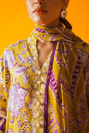 Sana Safinaz Mahay Embroidered Lawn Unstitched 3Pc Suit H231-008B-Cl