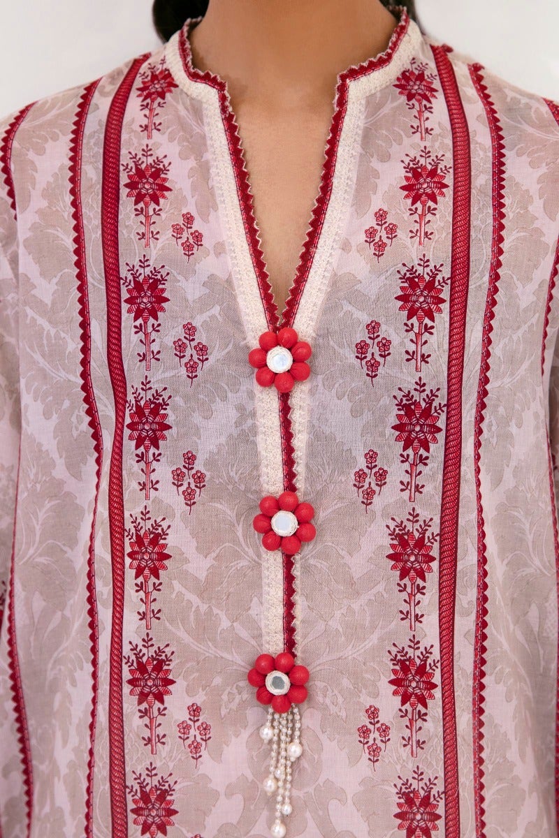 Sana Safinaz Mahay Embroidered Lawn Unstitched 2Pc Suit H231-009A-Bl