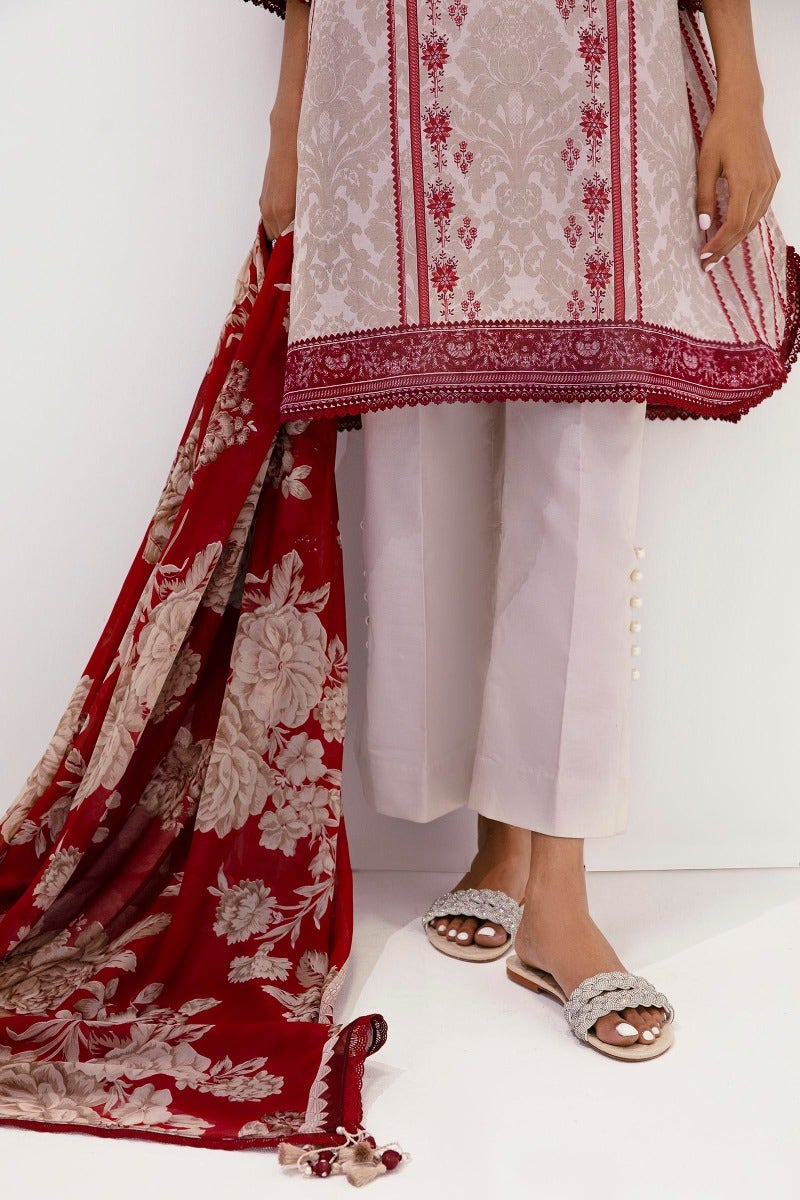 Sana Safinaz Mahay Embroidered Lawn Unstitched 2Pc Suit H231-009A-Bl