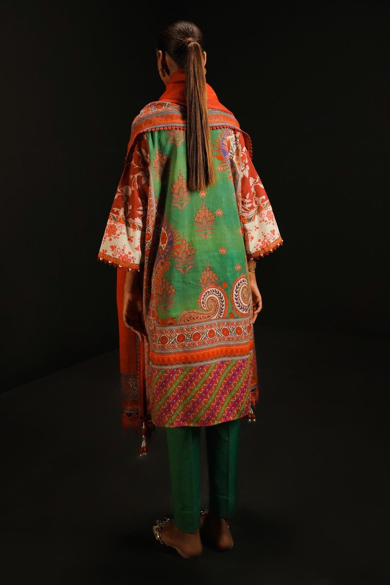 Sana Safinaz Mahay Embroidered Lawn Unstitched 3Pc Suit H231-012A-CG