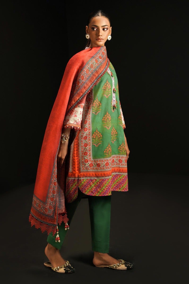 Sana Safinaz Mahay Embroidered Lawn Unstitched 3Pc Suit H231-012A-CG