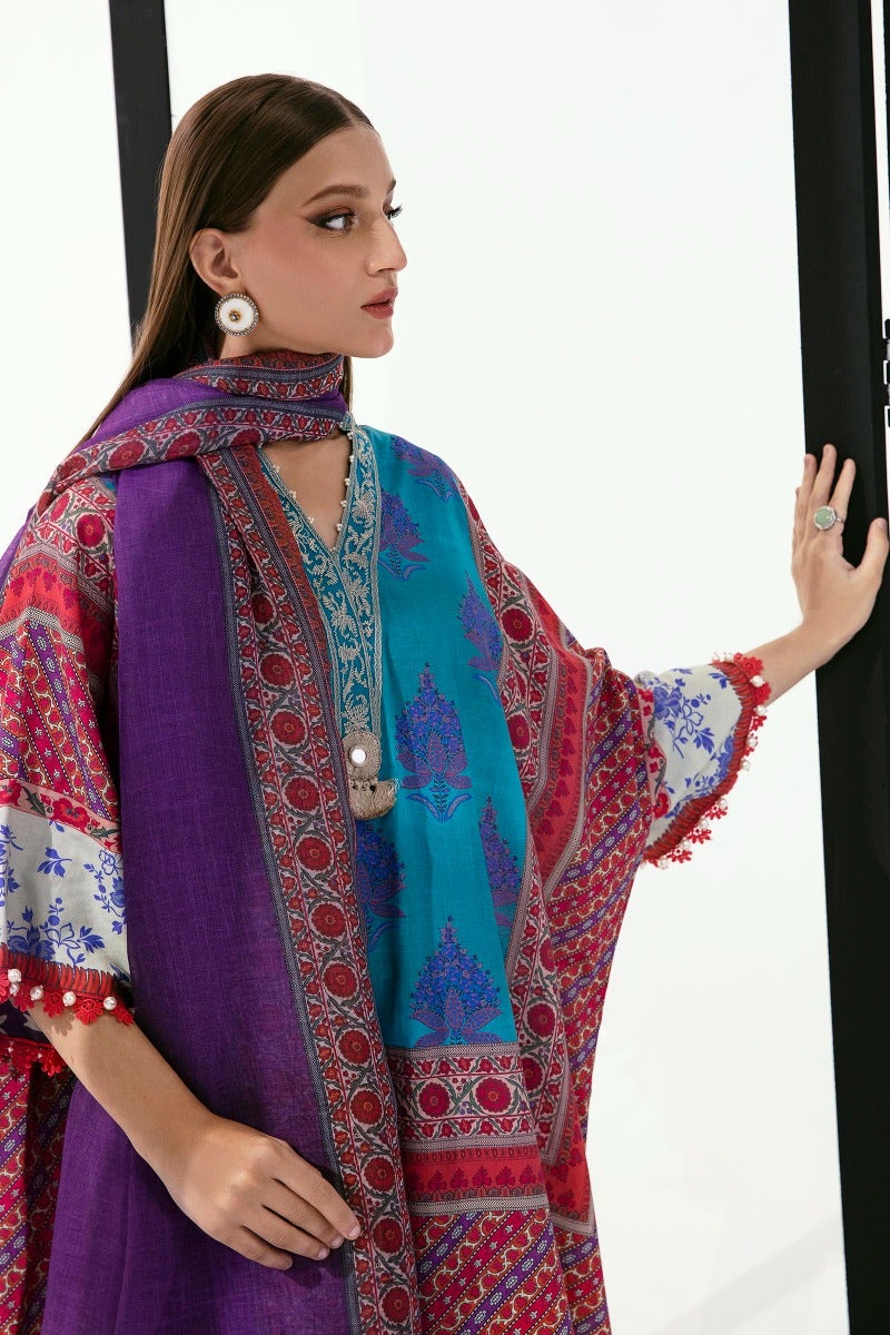 Sana Safinaz Mahay Embroidered Lawn Unstitched 3Pc Suit H231-012B-CG