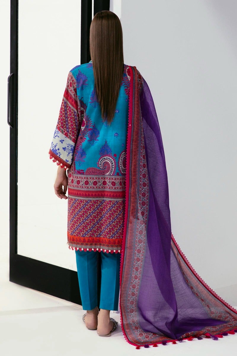 Sana Safinaz Mahay Embroidered Lawn Unstitched 3Pc Suit H231-012B-CG