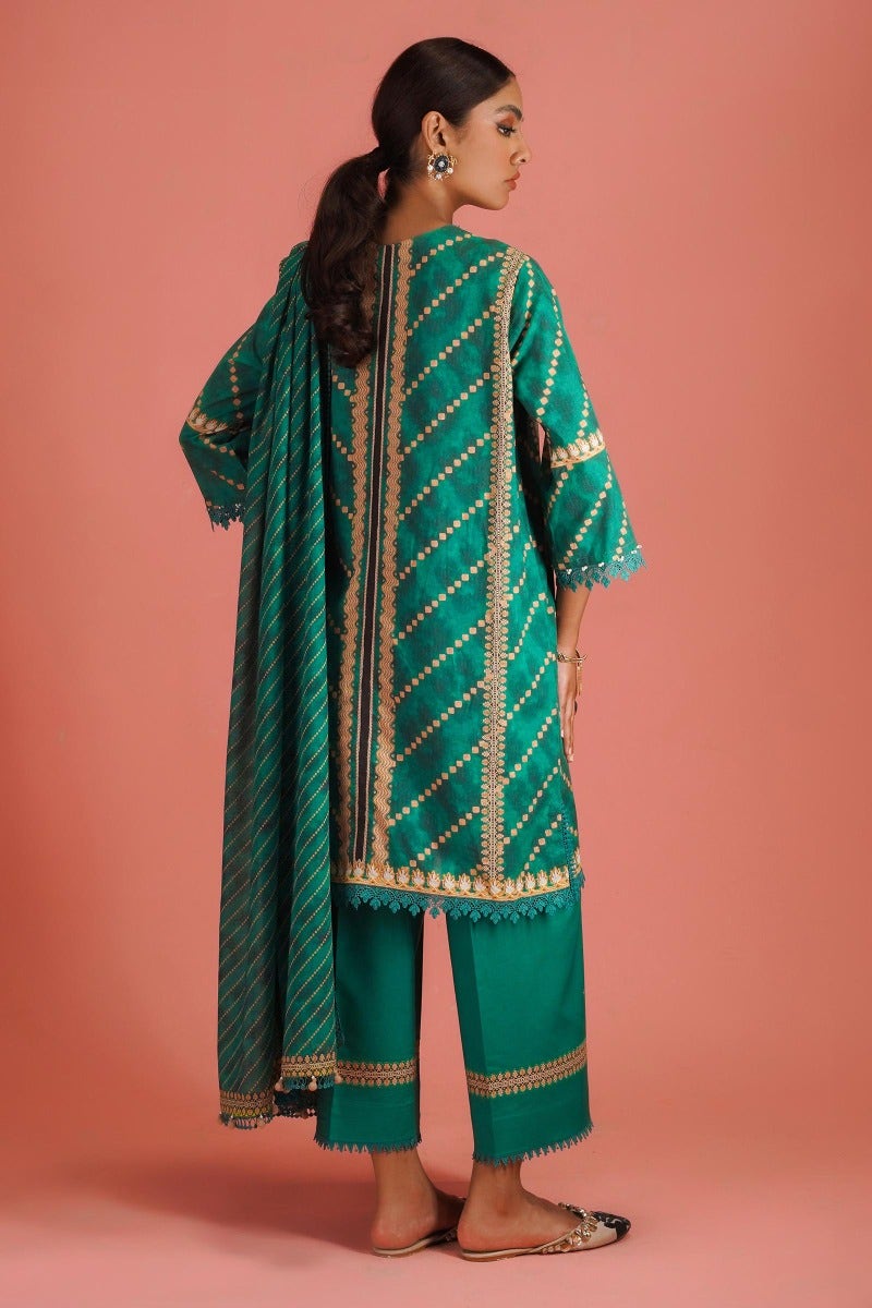 Sana Safinaz Mahay Embroidered Lawn Unstitched 3Pc Suit H231-013B-CG