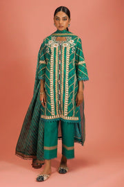 Sana Safinaz Mahay Embroidered Lawn Unstitched 3Pc Suit H231-013B-CG