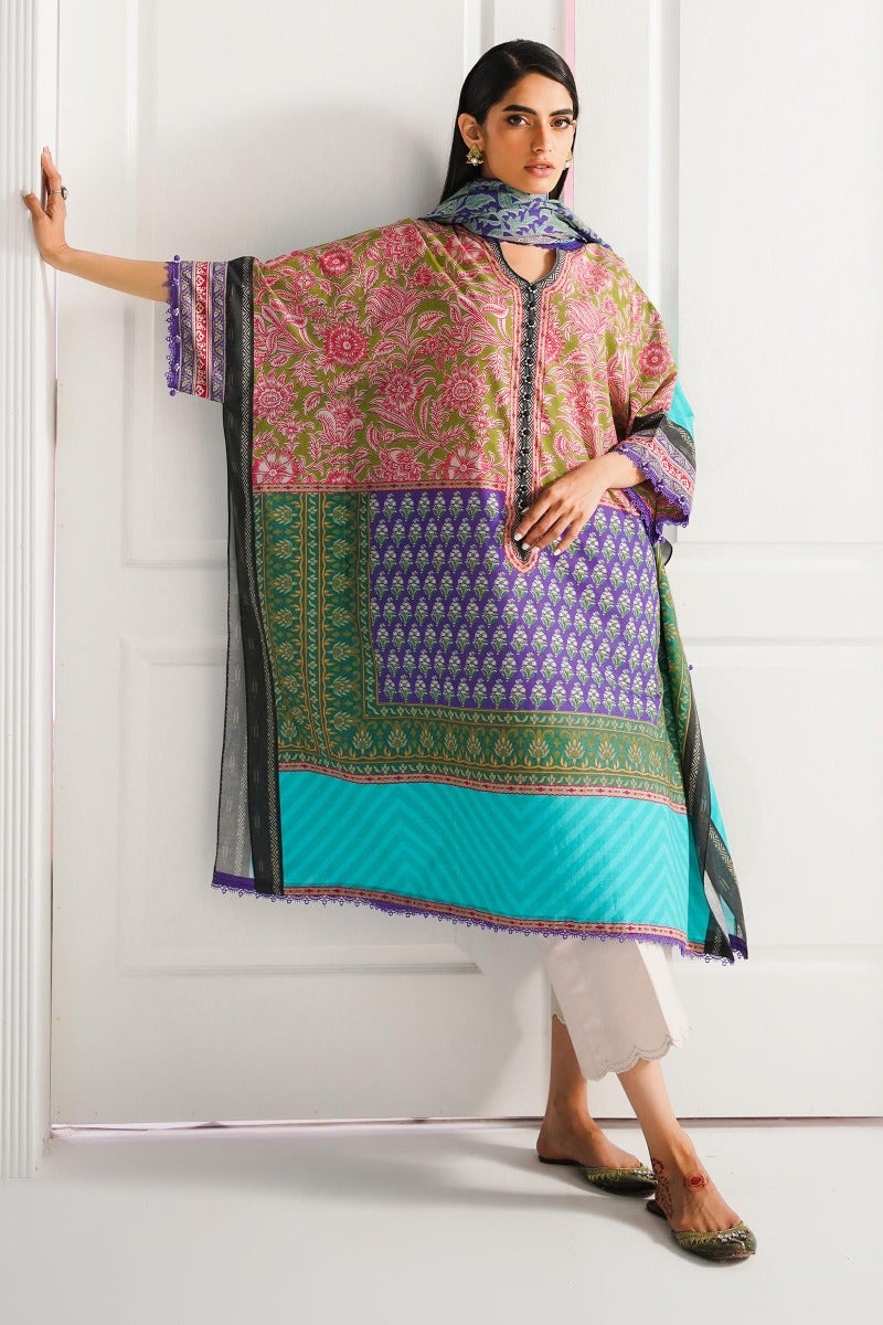 Sana Safinaz Mahay Printed Lawn Unstitched 2Pc Suit H231-014B-G