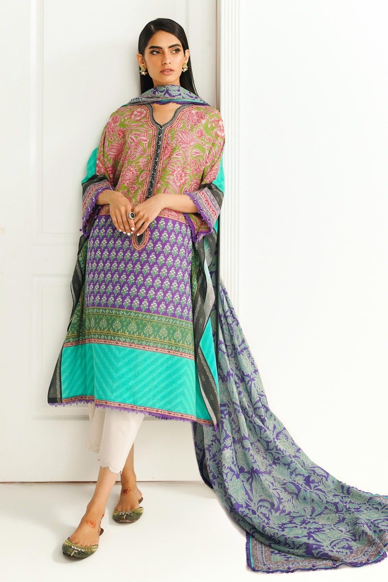 Sana Safinaz Mahay Printed Lawn Unstitched 2Pc Suit H231-014B-G