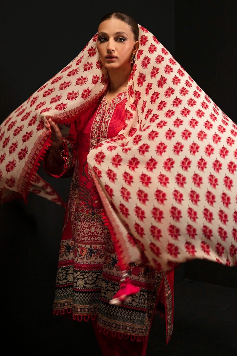 Sana Safinaz Mahay Embroidered Lawn Unstitched 3Pc Suit H231-015A-Cl