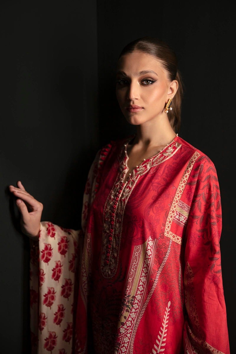 Sana Safinaz Mahay Embroidered Lawn Unstitched 3Pc Suit H231-015A-Cl