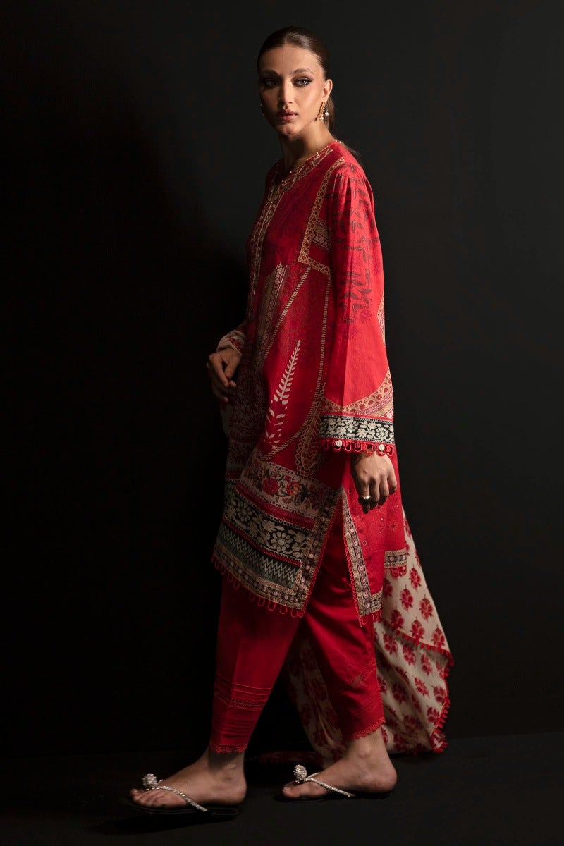 Sana Safinaz Mahay Embroidered Lawn Unstitched 3Pc Suit H231-015A-Cl