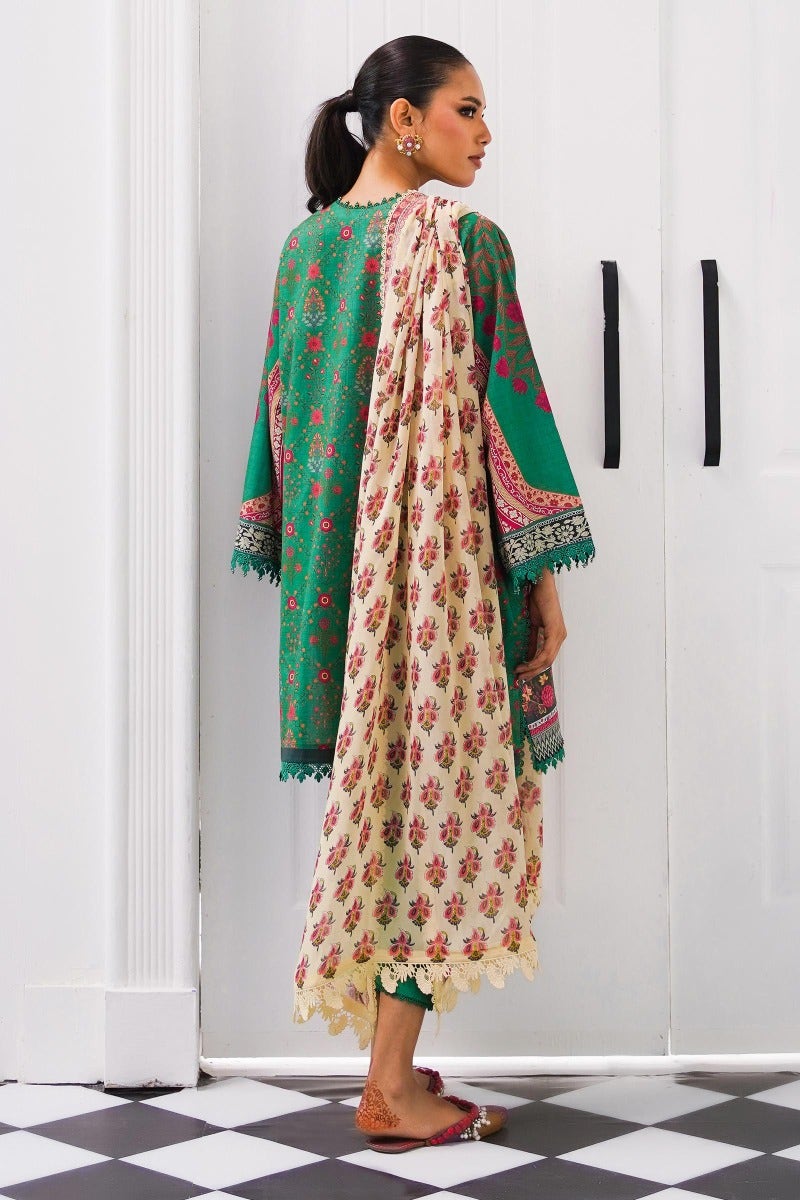 Sana Safinaz Mahay Embroidered Lawn Unstitched 3Pc Suit H231-015B-Cl