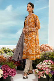 Sana Safinaz Mahay Embroidered Lawn Unstitched 2Pc Suit H231-016B-Bl