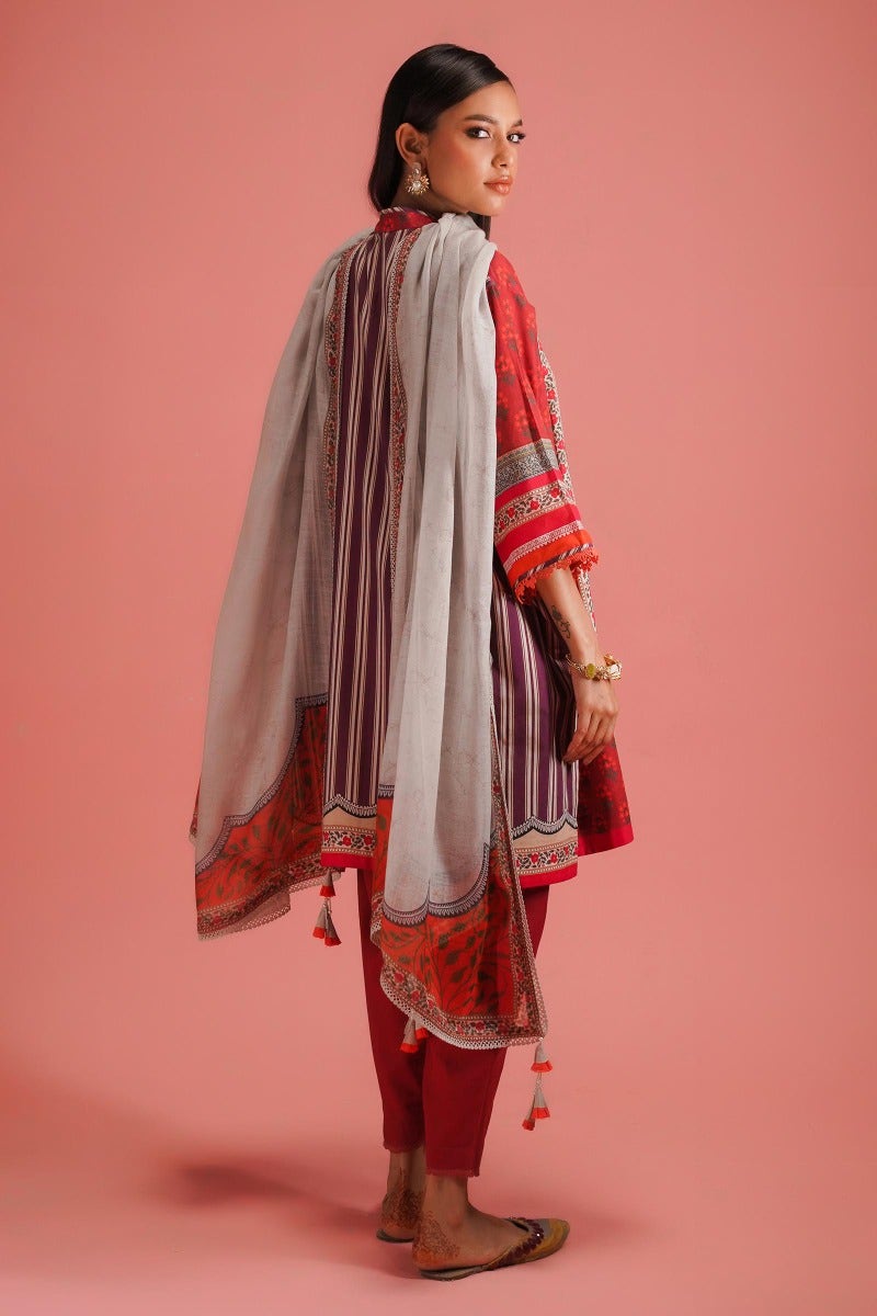 Sana Safinaz Mahay Embroidered Lawn Unstitched 2Pc Suit H231-017A-BG