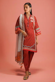 Sana Safinaz Mahay Embroidered Lawn Unstitched 2Pc Suit H231-017A-BG