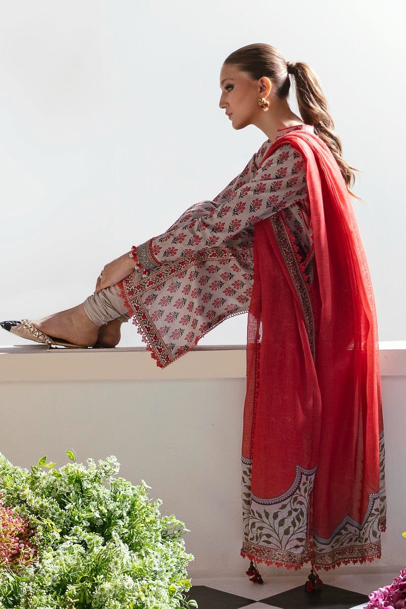 Sana Safinaz Mahay Embroidered Lawn Unstitched 2Pc Suit H231-017B-BG