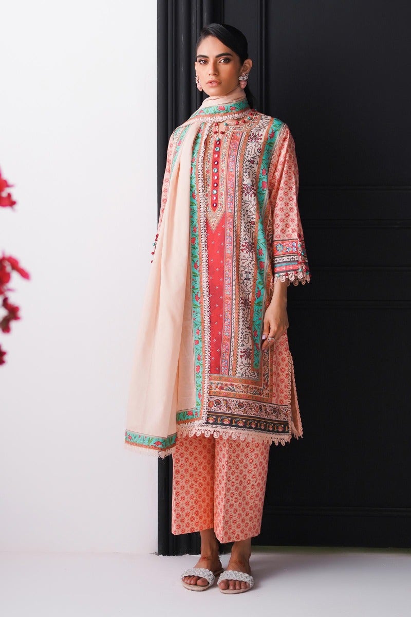 Sana Safinaz Mahay Printed Lawn Unstitched 3Pc Suit H231-018A-AG