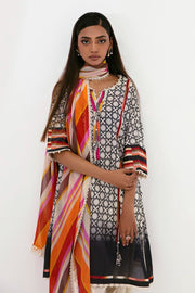 Sana Safinaz Mahay Embroidered Lawn Unstitched 2Pc Suit H231-020A-Bl