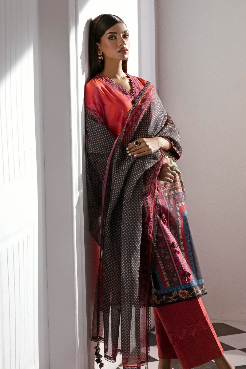 Sana Safinaz Mahay Printed Lawn Unstitched 3Pc Suit H231-022A-AG