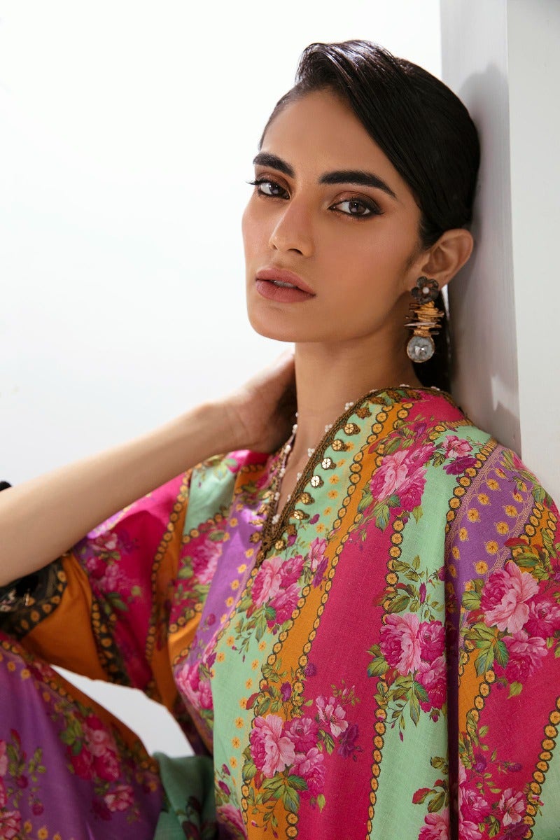 Sana Safinaz Mahay Embroidered Lawn Unstitched 3Pc Suit H231-024A-CG