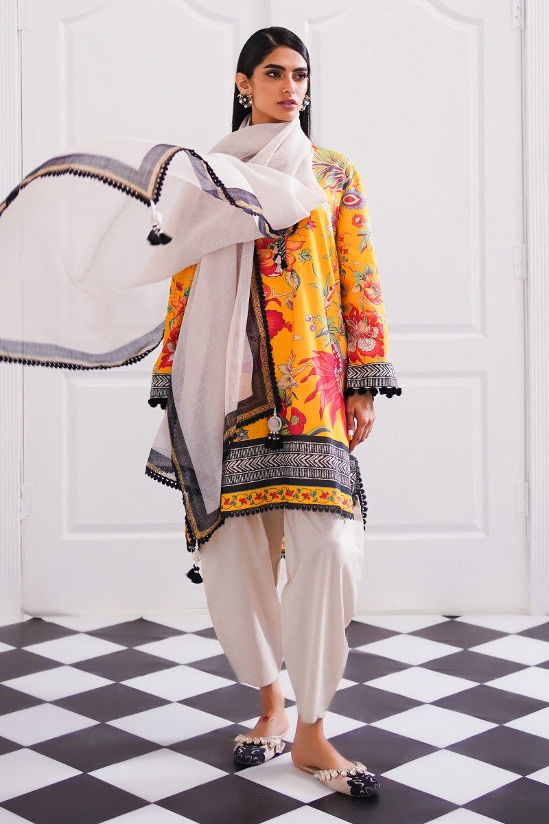 Sana Safinaz Mahay Printed Lawn Unstitched 2Pc Suit H231-025A-G